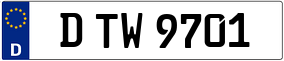 Truck License Plate